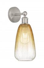 Innovations Lighting 616-1W-SN-G480-6AM - Brookhaven Almond - 1 Light - 6 inch - Brushed Satin Nickel - Sconce