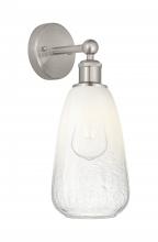 Innovations Lighting 616-1W-SN-G480-6OP - Brookhaven Almond - 1 Light - 6 inch - Brushed Satin Nickel - Sconce
