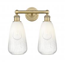 Innovations Lighting 616-2W-BB-G480-6OP - Brookhaven Almond - 2 Light - 15 inch - Brushed Brass - Bath Vanity Light
