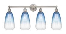 Innovations Lighting 616-4W-SN-G480-6SB - Brookhaven Almond - 4 Light - 33 inch - Brushed Satin Nickel - Bath Vanity Light