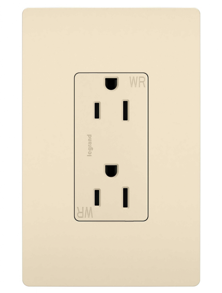 radiant Outdoor Outlet, Light Almond (10 pack) (10 pack)