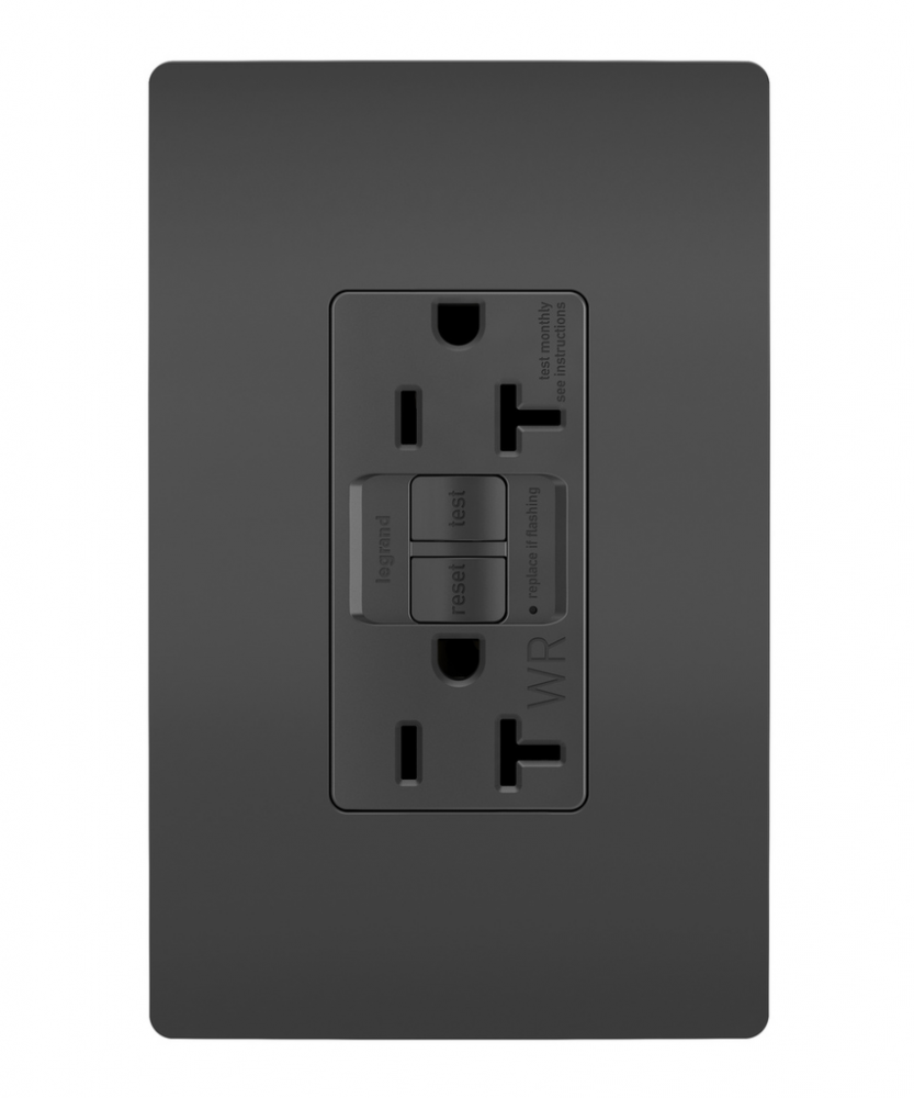 radiant Tamper-Resistant Weather-Resistant 20A Duplex Self-Test GFCI Receptacles wt SafeLock Pro