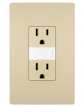 Legrand Radiant NTL885TRICC6 - radiant 15A Tamper-Resistant Outlet with Night Light, Ivory (6 pack) (6 pack)
