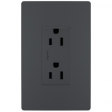Legrand Radiant 885TRGCC12 - radiant Tamper-Resistant Outlet, Graphite (12 pack) (12 pack)