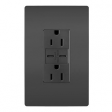 Legrand Radiant R26USBCC6BK - radiant 15A Tamper-Resistant Ultra-Fast USB Type C/C Outlet, Black (10 pack) (10 pack)
