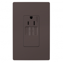 Legrand Radiant 1597TRSGL - radiant Tamper-Resistant 15A Simplex Self-Test GFCI Receptacles with SafeLock, Brown (10 pack) (10 pack)