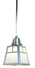 Arroyo Craftsman ASH-1TOF-BK - a-line shade one light stem mount pendant with t-bar overlay