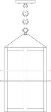 Arroyo Craftsman BEH-9M-P - 9" bexley pendant
