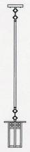 Arroyo Craftsman GSH-6LGWC-BZ - 6" glasgow long body stem mount pendant