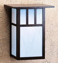 Arroyo Craftsman HS-12EAM-P - 12" huntington sconce with roof and no overlay (empty)