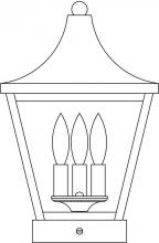 Arroyo Craftsman NAC-10CLR-MB - 10" Nantes column mount
