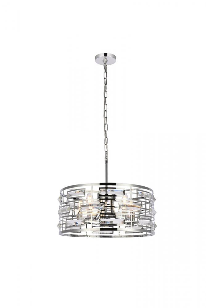 Kennedy 18.5 inch pendant in chrome
