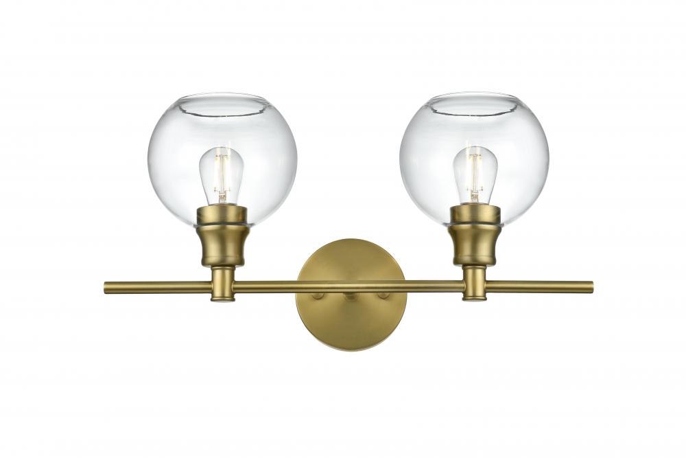 Collier Wall L19.1W8H10.1 Satin Gold C/GL