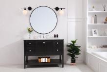 Elegant LD2305BK - Gene Wall L14.7W8H10.5 BK W/GL