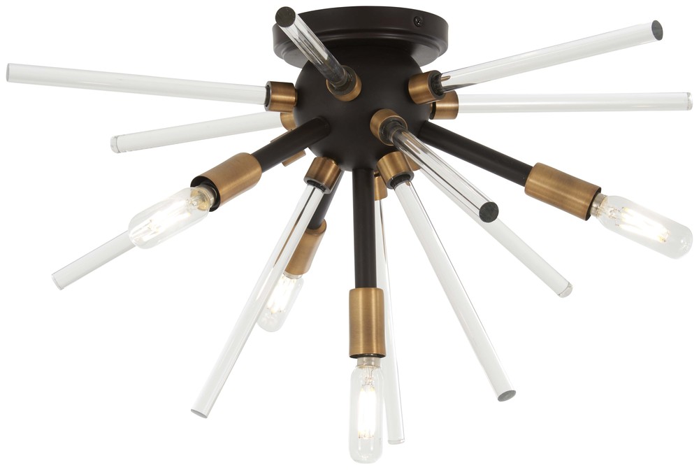 SPIKED - 4 LIGHT FLUSH MOUNT